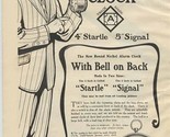 The New Ansonia Clock 1909 Magazine Ad Startle &amp; Signal Models  - $17.82