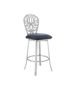 Palmdale White Bar Stool: 30&quot; Swivel Faux Leather - €198,51 EUR