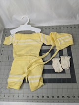 Coleco Cabbage Patch Kids Knit Outfit Yellow Shirt Pants Hat Socks - $29.95