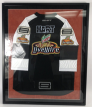 Carey Hart Mountain Dew Livewire Shift Motocross Jersey Matted and Framed - 1/1 - £235.89 GBP