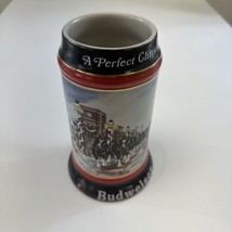 Vintage Budweiser Anheuser Busch Beer Stein Mug Staffel Stoneware West Germany - £7.55 GBP