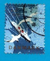 Denmark Postage Stamp (used) Single Stamp from 1959 Christmas Sheet - $3.91