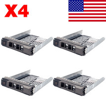 4Pcs 3.5&quot; Sas Sata Hdd Hard Drive Tray Caddy Sled For Dell Poweredge R610 R510 - £43.24 GBP
