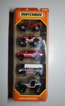 New 2023 Matchbox Warn Industries 75 5-Pack 1:64 Scale Diecast Car Jeep ... - $15.73