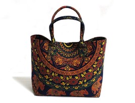 Cotton Handbag Boho Handmade Shoulder Bag, Shopping Bag Environment friendly - £20.28 GBP