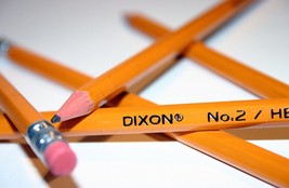 8 pak DIXON #2 PENCILS Woodcase No.2 HB hard black Wood graphite PENCIL ... - $17.43