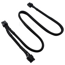 8Pin to Dual 8pin(6+2) Pin PCIe Modular Power Supply Cable ,5"+28" for Seasonic - £15.04 GBP