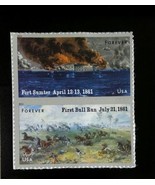 2011 44c The Civil War 1861 Fort Sumter &amp; Bull Run Scott 4522-23 Mint F/... - $7.57 CAD