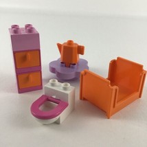 Lego Duplo Replacement Furniture Blocks Toilet Nightstand Dresser Flower... - $24.70