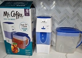 Mr. Coffee Iced Tea Maker 3 Quart Model TM75 With Blue Pitcher In Box - £39.47 GBP