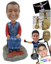 Personalized Bobblehead Chinese Firecracker Master Ready Blow The Town - Careers - £82.84 GBP