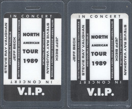 Stevie Ray Vaughan and Jeff Beck OTTO Laminated VIP Pass from the 1989 North... - £13.42 GBP