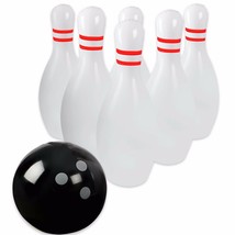 Novelty Place Inflatable Bowling Set for Kids &amp; Adults one Ball with Six Pins - £14.08 GBP