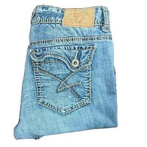 Womens Amethyst Jeans Bootcut Distressed Juniors Size 9 Denim Patches (3... - $25.04