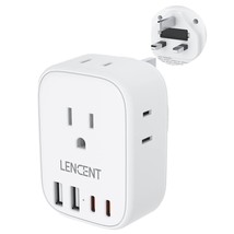 Us To Uk Ireland Travel Plug Adapter, Grounded Type G Outlet Adaptor Wit... - $23.99