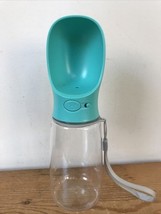 Malsipree Teal Blue Portable Dog Puppy Travel Water Bottle Drinking Feeder - $26.72