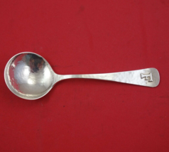 Falick Novick Chicago Illinois Sterling Silver Bouillon Soup Spoon mono F 5 1/2&quot; - £62.51 GBP