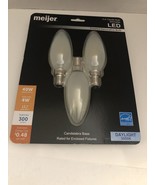 New Meijer LED HD Light 4 Watt 40 Watt Dimmable Frosted SHIPS N 24HR - $202.59 MXN
