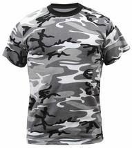 Tee Swing White Camo Short Sleeve Hot Weather T Shirt 100% Cotton SIZE L... - £13.92 GBP