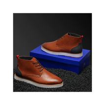 Mens Tayno Desert Chukka Boot Soft Leather Comfortable Cushion Sonoran Cognac image 3