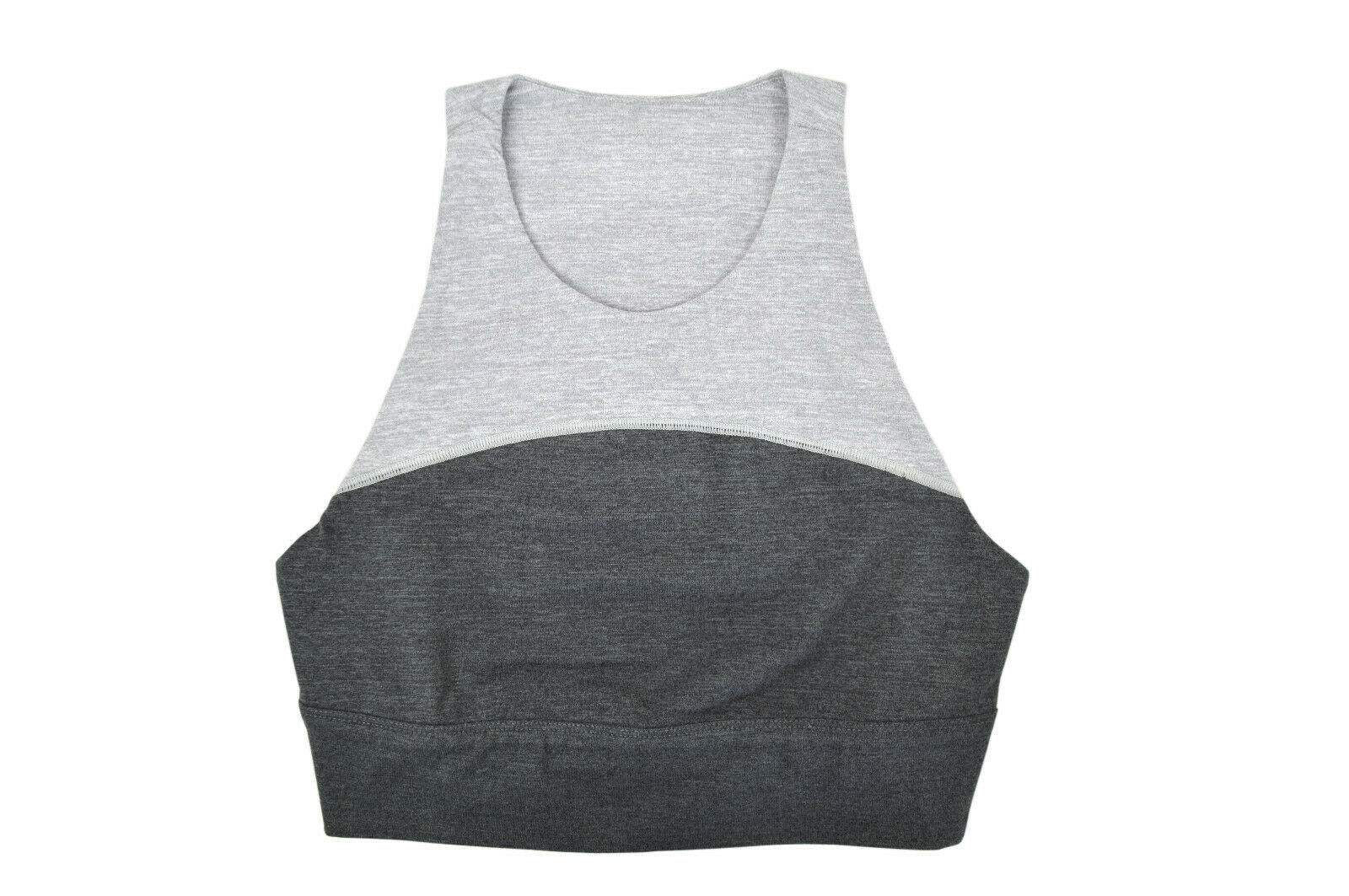 Primary image for Club Monaco Womens Gray Two Tone Eileen Athletic Bra Tank Top Sz M Medium 4368-5