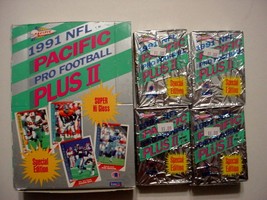 (21) Unopened 1991 Pacific Football Series 2 packs-w/box/10/pack - £14.06 GBP