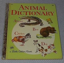 Animal Dictionary #533 Childs Old Vintage Little Golden Book - $5.95