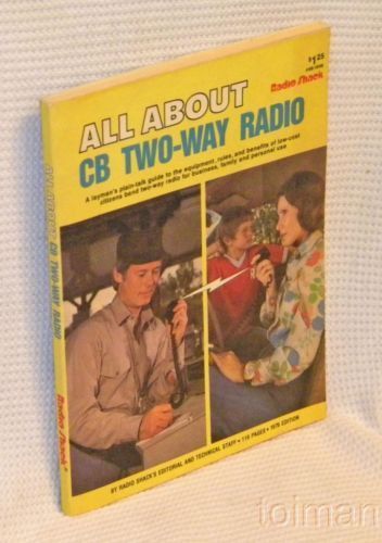 Primary image for All About CB Two-Way Radio - vintage Radio Shack book 1976 guide to equipment