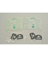 Lot of 4 One Inch Snaphook Loop Hardware Black Plastic - $11.84