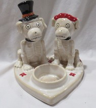 Yankee Candle Boney Bunch Tea Light Holder T/LH Bonesy Couple - £35.01 GBP