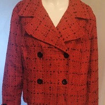 Vintage Red/Black Jacket by Plaza South Sz 16W - Petite - $29.70