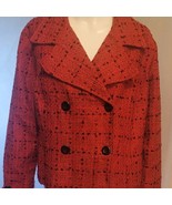 Vintage Red/Black Jacket by Plaza South Sz 16W - Petite - $29.70