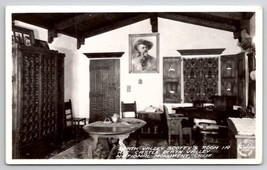 Death Valley CA Scottys Room In His Castle With Buffalo Bill RPPC Postcard W30 - £11.72 GBP