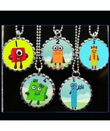 Number Blocks cartoon 5 necklaces necklace party favors loot bag birthda... - $7.95