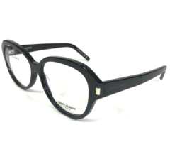Saint Laurent Eyeglasses Frames SL411 001 Shiny Black Round Oversized 57... - £55.27 GBP