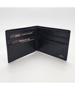 Vintage Mundi Sierra Kidskin Leather Black Bifold Wallet Men&#39;s - €34,29 EUR