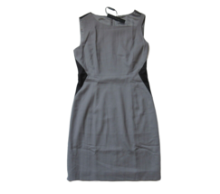 NWT Elie Tahari Estelle Pumice Gray Colorblock Stretch Wool Dress 10 $368 - $51.48