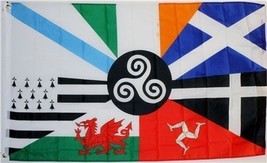 3x5 European Celtic Nations Flag 3 by 5 Foot Ireland Scotland Wales Brittany - £14.14 GBP