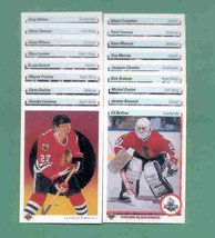 1990/91 Upper Deck Chicago Blackhawks Hockey Set  - £6.37 GBP
