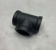DIYHD Pipe Handrail Replacement Part Matte Black T Connector Pipe 1&quot; pipe - $6.92