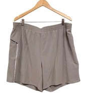 VRST 7&quot; Accelerate Run Shorts Mens XXL Silver Shadow  Lined Drawstring W... - $19.69