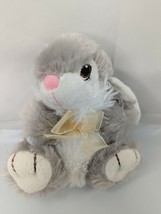 Dan Dee Gray Rabbit Plush 7 Inch Stuffed Animal Toy - £8.37 GBP