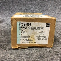 Spears 2739-005  1/2&quot; PVC Viton True AUnion Diaphragm Valve Soc/Fipt New - $178.19