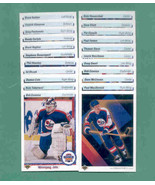 1990/91 Upper Deck Winnipeg Jets Hockey Team Set - €3,41 EUR