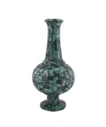 Malachite Stone Flower Vase Pot Exclusive Interior Display Item Home Dec... - £2,346.08 GBP