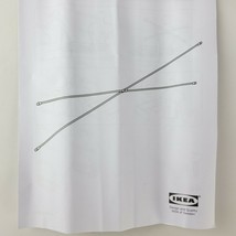 Ikea ELVARLI Cross-Brace White 15.75&quot; Helps Stabalize Furnitire - $28.12