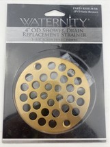 New 4” OD Square Drain Replacement Strainer - Waternity RSS1338-SB Satin... - $23.36