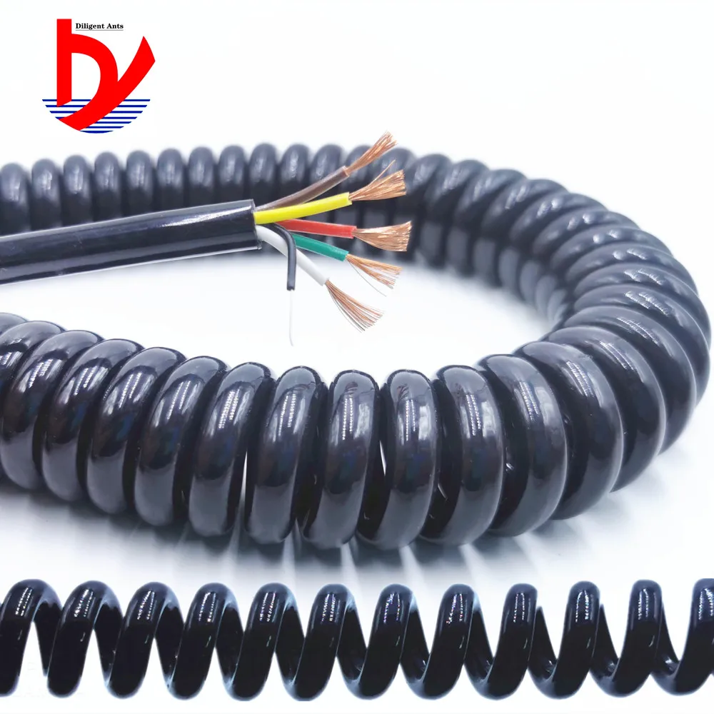 House Home Wire spring spiral cable 2 core -3-4-5-6-8-9-10-12 core 0.2mm0.m0.5mm - $28.00