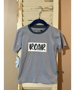 Kids Encrypted Blue Boys Short Sleeve Roar Dinosaur Shirt Size 4T New - €2,12 EUR