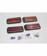 Chevy GMC Pickup Truck Front Rear LED Side Marker Lamp Set Amber Red Chr... - $2,322.83 MXN